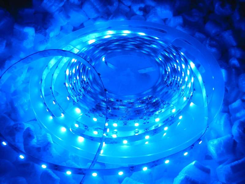 1m LED STRIP STRISCIA LED BLU BLUE 12V 60LED/m