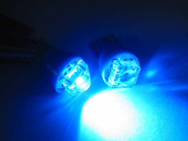 2pz LAMPADINE 1 LED SUPERFLUX BLU BLUE T10 W5W GB