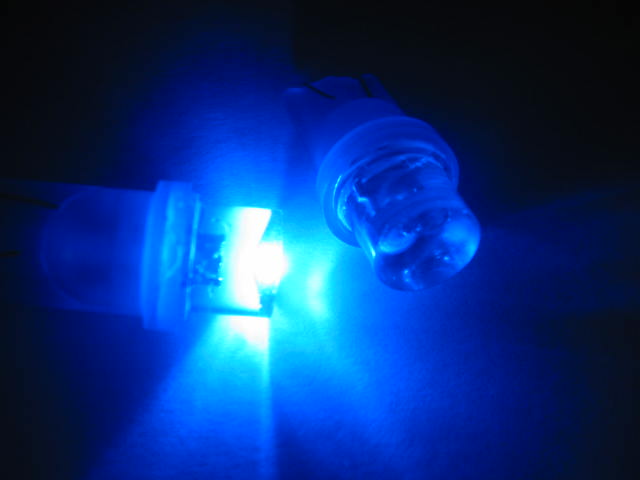 2pz LAMPADINE LUCI DI POSIZIONE LED BLU W5W T10 AB