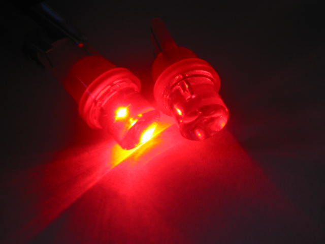 2pz LAMPADINE LUCI DI POSIZIONE LED ROSSO W5W T10 AR