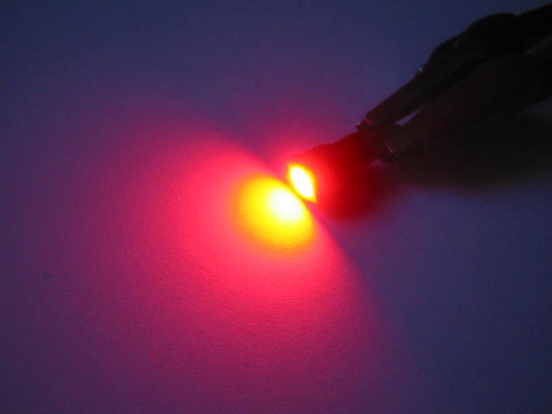 2pz LUCI CRUSCOTTO T5 LED SMD5050 ROSSO ALTA POTENZA JR