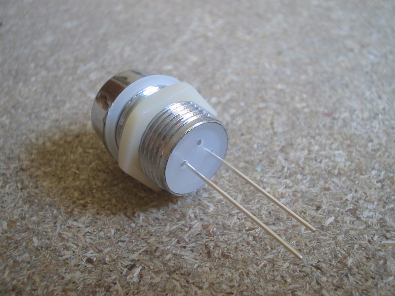 10pz PORTALED MONTANTE PER LED DA 10mm CROMATO