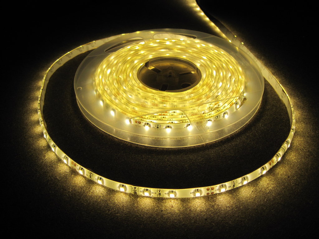 24v 24 WATERPROOF 5m LED STRIP STRISCIA BIANCO CALDO 